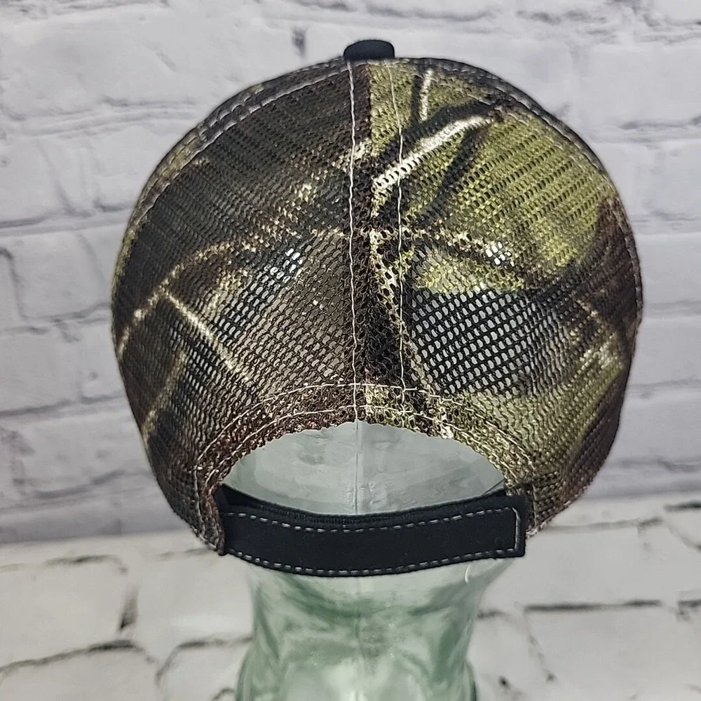 Ford Hat Womens OSFM Camo Adjustable Gold Glitter Brand Advertising Ball Cap